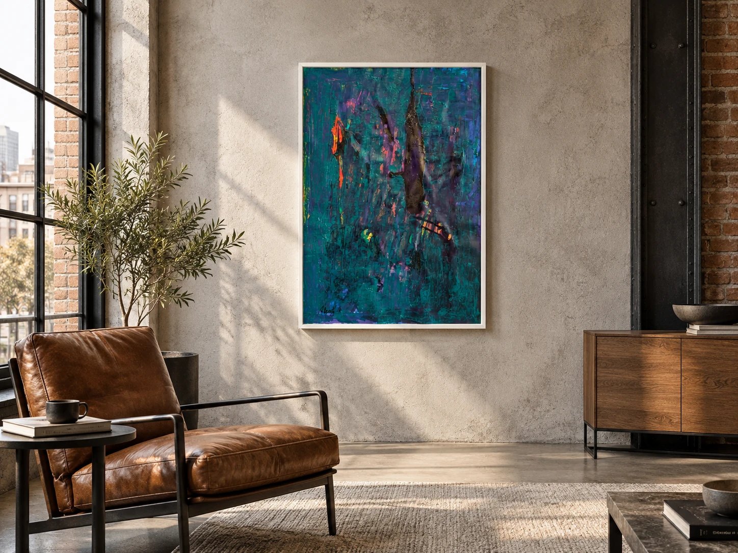 Fronda en un loft (ambiente simulado)